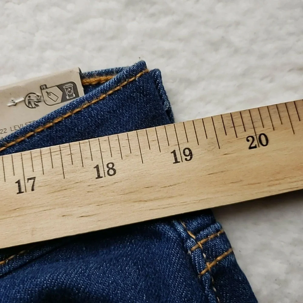 Levis 514 Jeans Mens 36x30 Blue Regular Fit Straight Leg Stretch Denim Pants